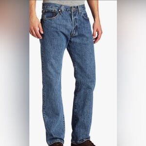 Levi’s 501 Button Fly - Men’s Medium Acid Wash Jeans. Straight Leg. Size 38W/32L